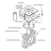 Belimo UFLKP017 Mounting Kit For Belimo Butterfly Valve with PR PKR Actuators [New]