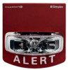 Simplex Grinnell 49VO-WRA-BA Strobe VO Red w/Alert Wall [New]