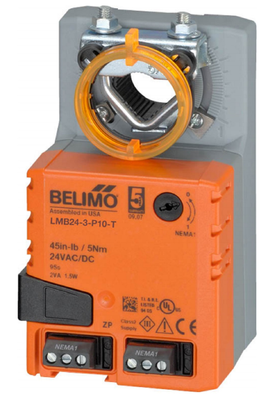 Belimo LMB24-3-P10-T Actuator, 45in-lb 5Nm, Non Fail-Safe Floating Point, Term [New]