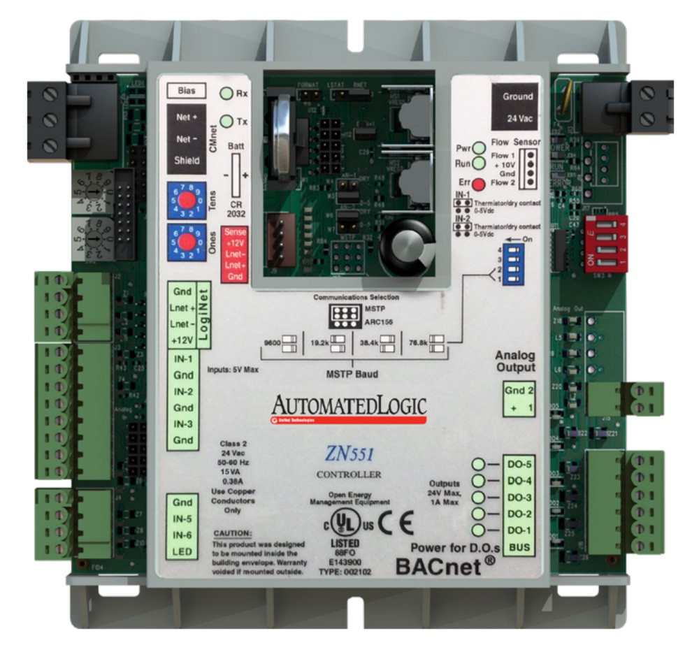 ALC Automated Logic Corporation ZN551 Zone Advanced Application