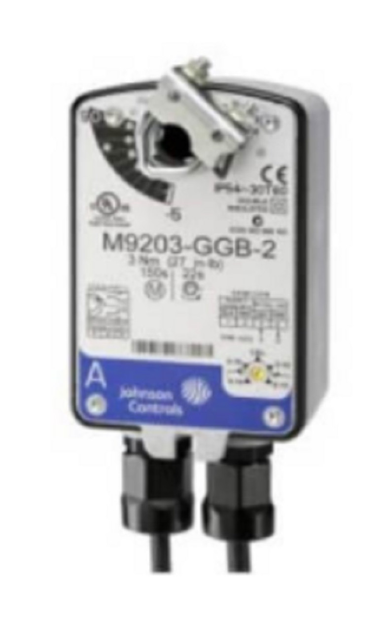 Johnson Controls M9203-GGB-2 Electric Spring Return Proportional Actuator w/ Aux [New]