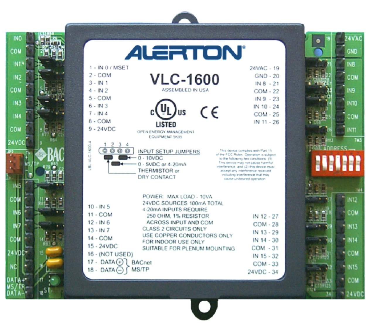 Alerton Honeywell VLC-1600 Input Monitoring Device, PLC for HVAC and Equipment [New]