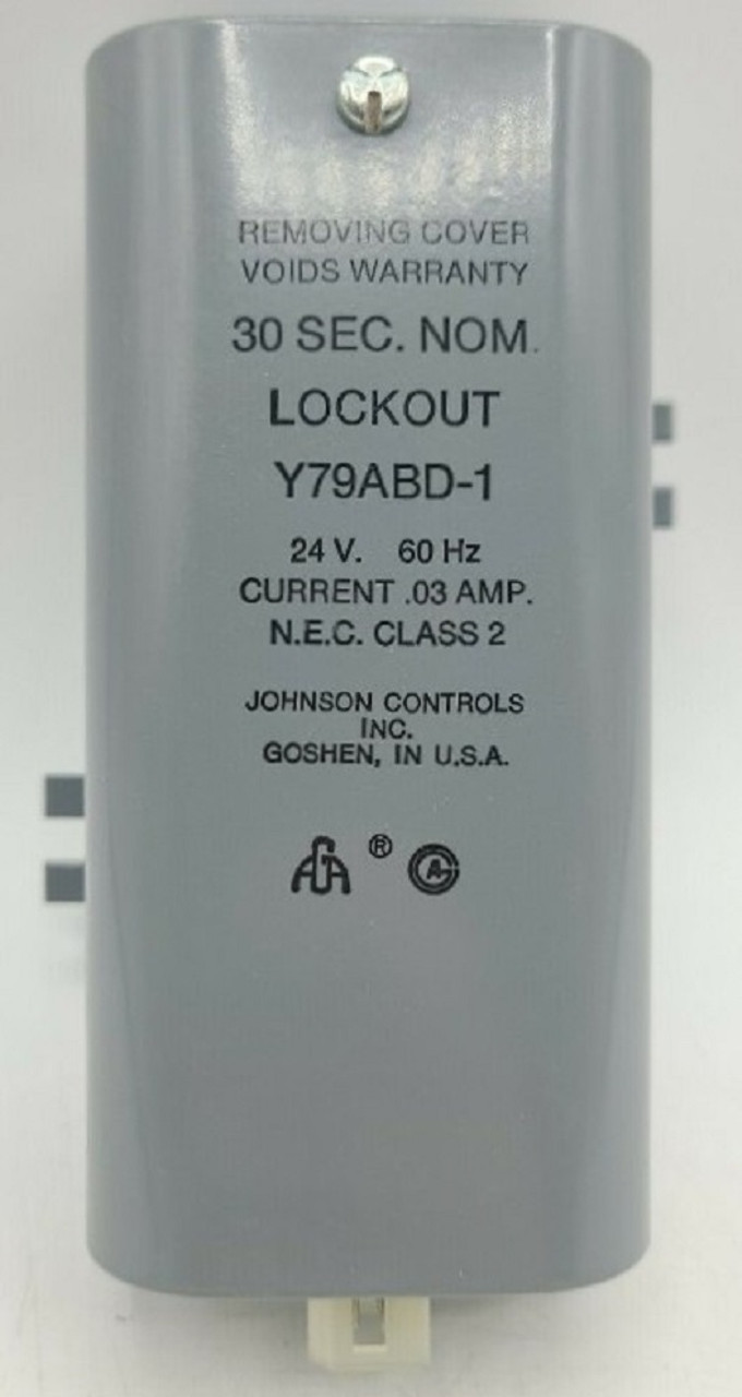 Johnson Controls Y79ABD-1 Ignition Control Module, 30 Second Nom, 24V 60Hz .03A [New]