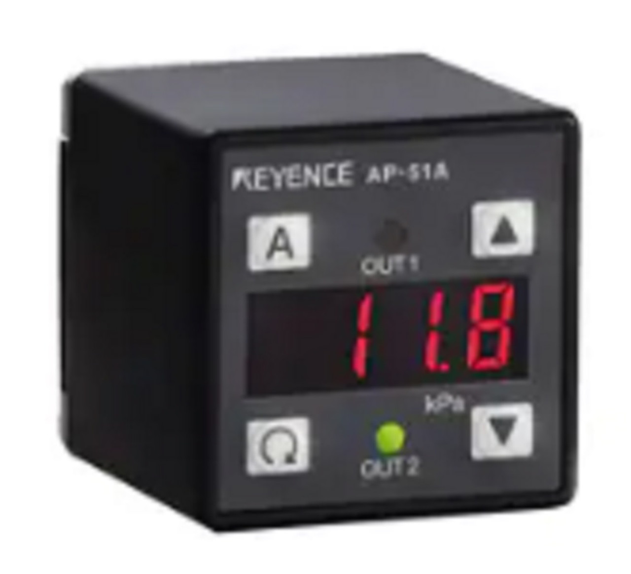 Keyence AP-53A Compact Pressure Sensor, Main Unit, Positive-Press, 1 Mpa, NPN [Refurbished]