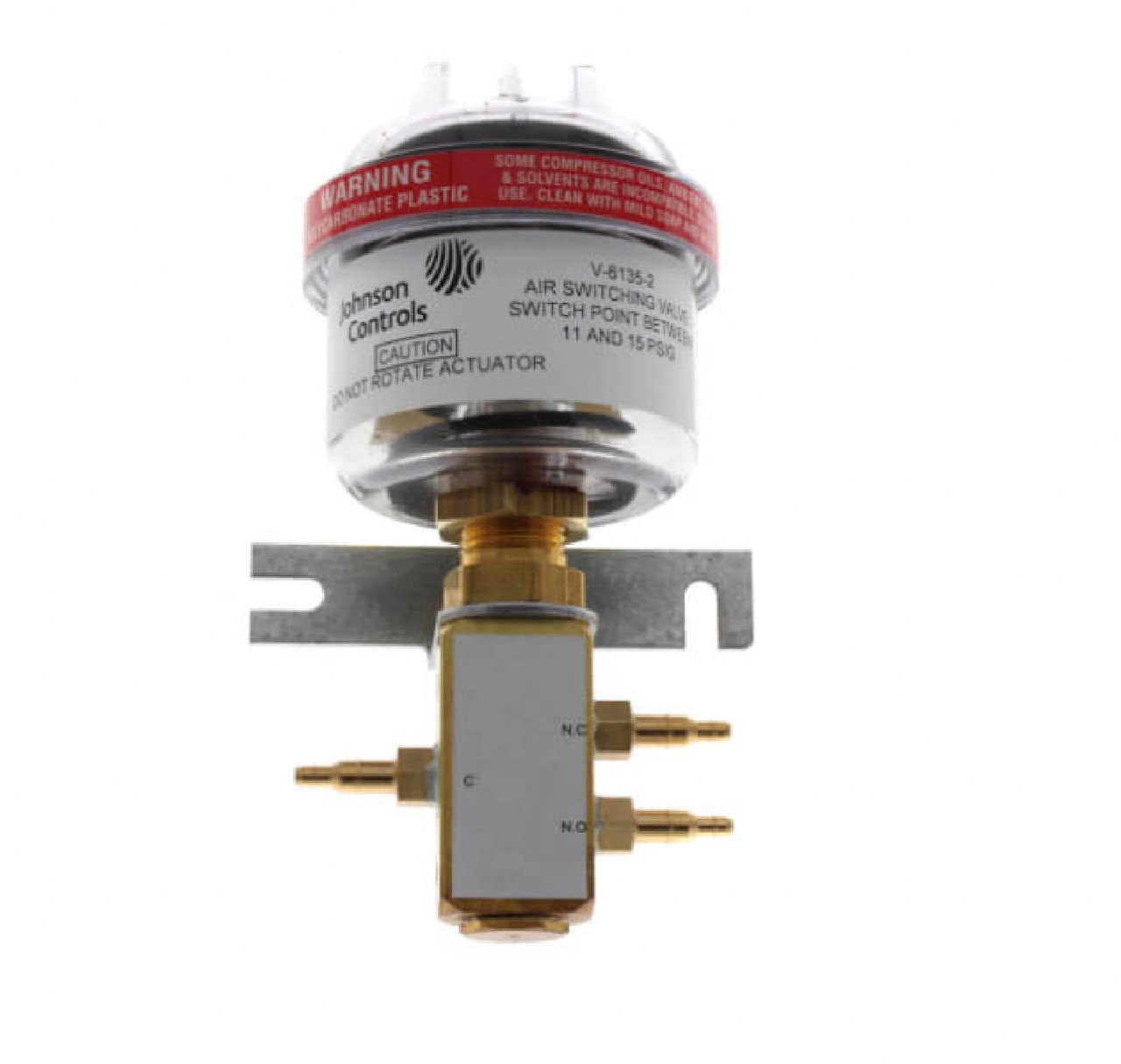 Johnson Controls V-6135-1 3-Way Air Switching Valve, 2 & 4 psig [New]