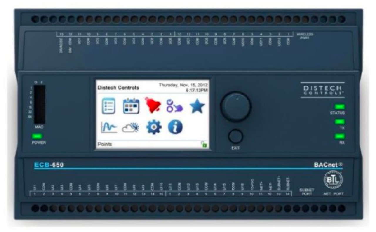 Distech CDIB-650X-00 ECB-650 BACnet Programmable Controller w/LCD, 16UI 12UO [New]