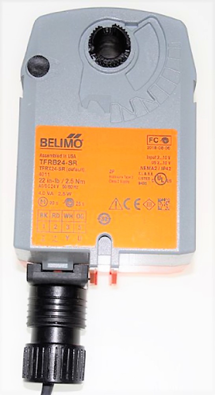 Belimo TFRB24-SR Spring Return, Modulating On/Off Actuator, 2-10 VDC (24V) [New]