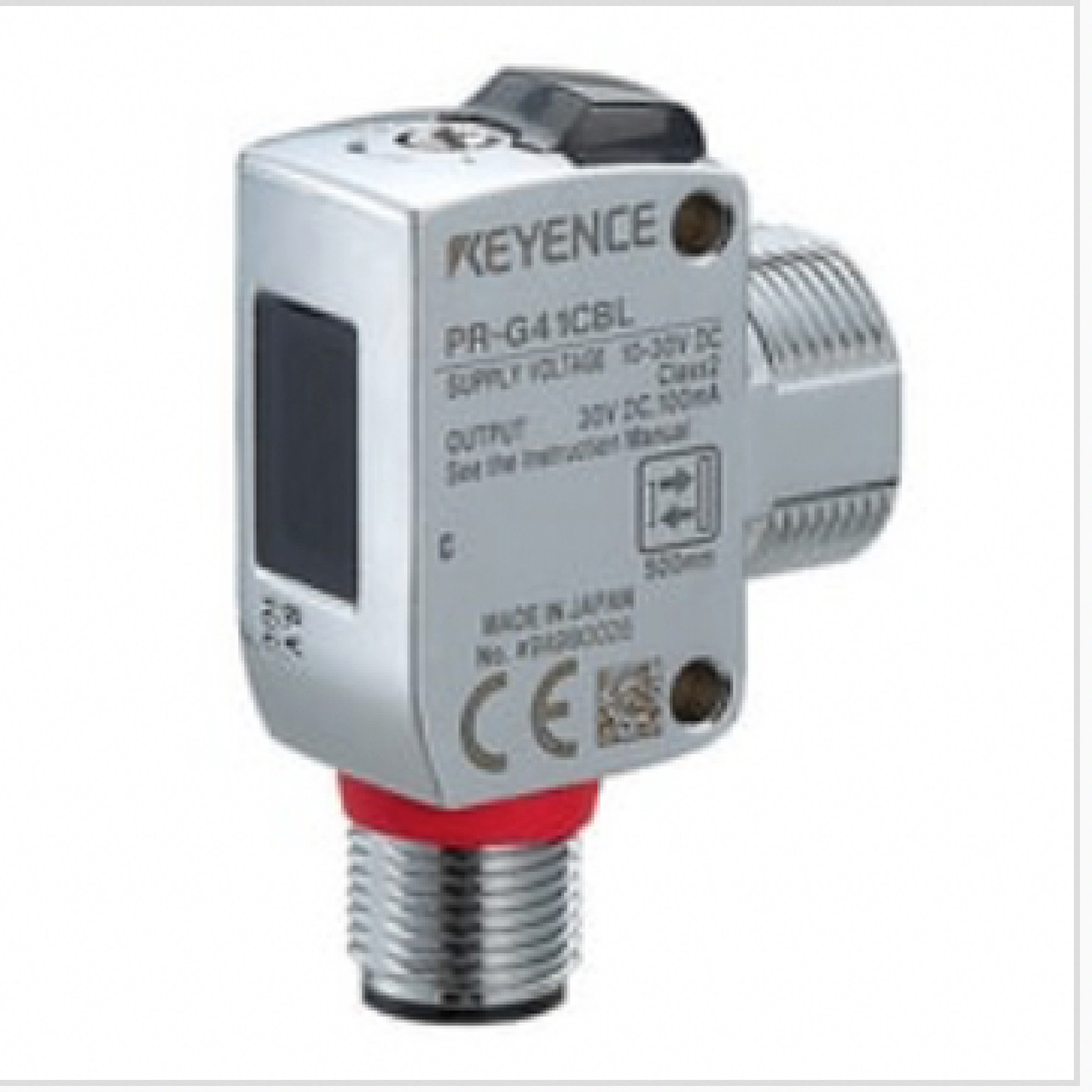 Keyence PR-G41CBL Self-Contained Photoelectric Sensor, M18 Threaded Type [Refurbished]