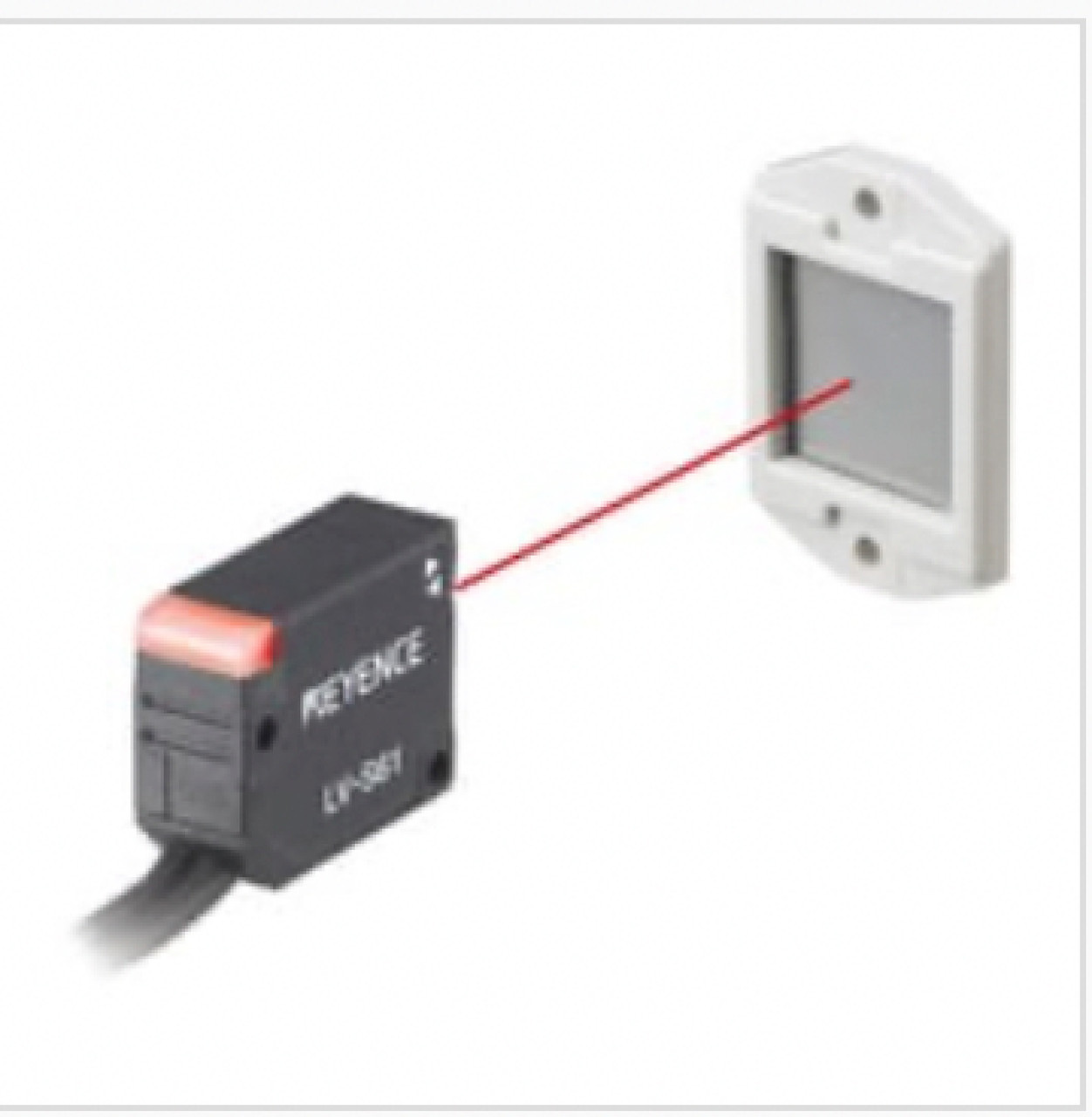 Keyence LV-S62 Multi-Purpose Digital Laser Sensor Head, Retro 