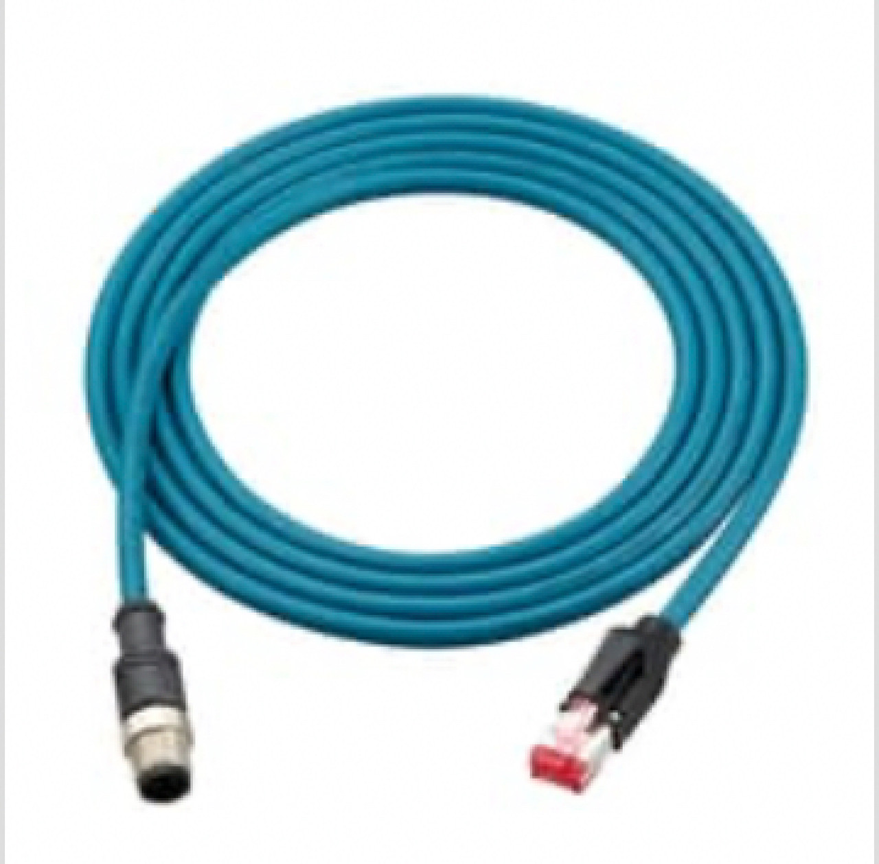 Keyence OP-87458 Ethernet cable (M12 4-pin / RJ45), NFPA79, Straight Cable, 5 m [Refurbished]