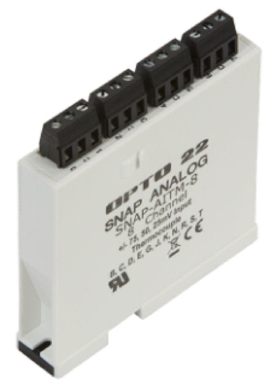 Opto 22 SNAP-AITM-8 SNAP 8-Ch B C D E G J K N R S T Thermocouple Input Module [Refurbished]