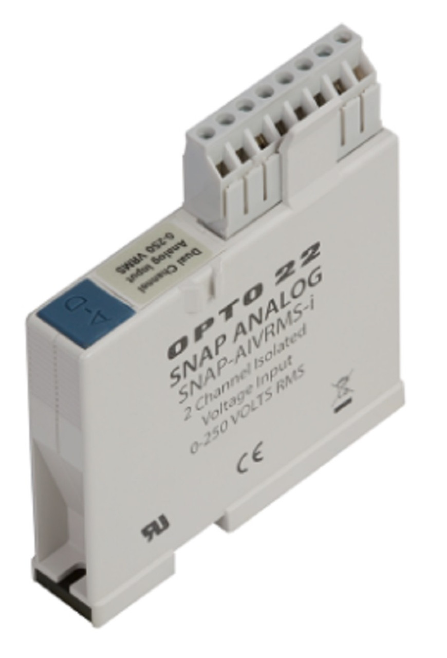 Opto 22 SNAP-AIVRMS-i SNAP Isolated 2-Ch 0-250 V RMS AC/DC Analog Input Module [Refurbished]