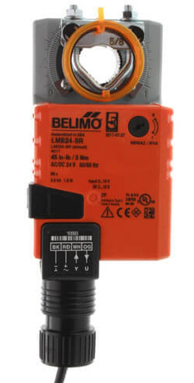 Belimo LMB24-SR Damper Actuator, 45 in-lb 5 Nm, Non Fail-Safe, 2.10V, Modulating [New]