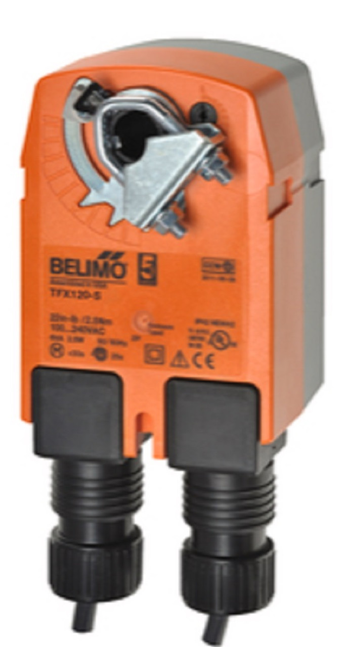 Belimo TFX120-S Damper Actuator, 22 in-lb 2.5 Nm, Spring Return, AC 100...240 V [New]