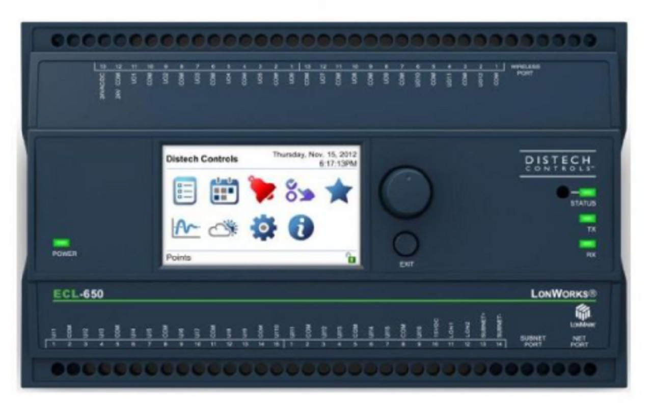 Distech CDIL-650X-00 ECL-650 LonWorks Programmable Controller w/LCD, 16UI 12UO [Refurbished]