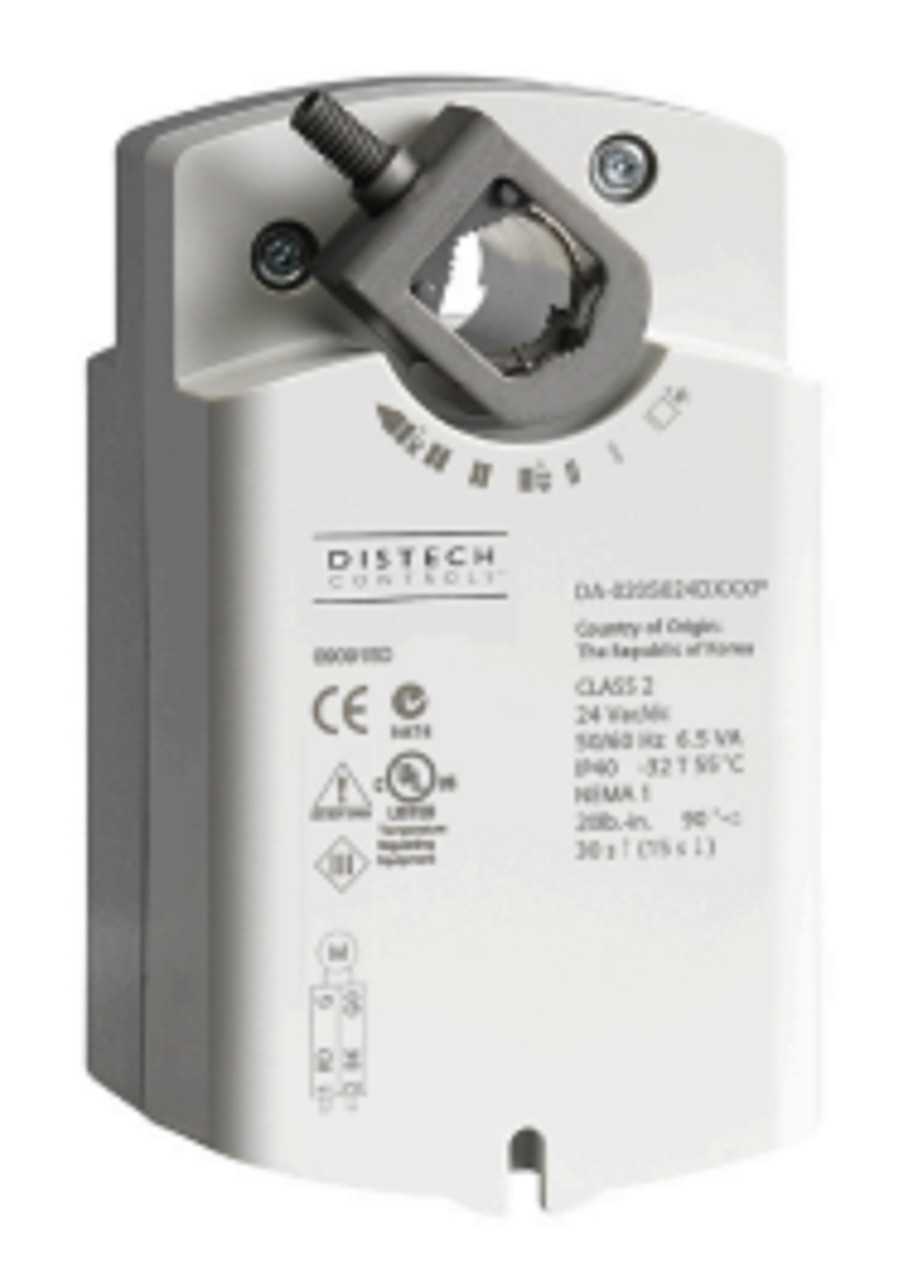 Distech DA-020S024QXXXP DA-020S 20 lb-in Spring Return Damper Actuator, 24V [New]