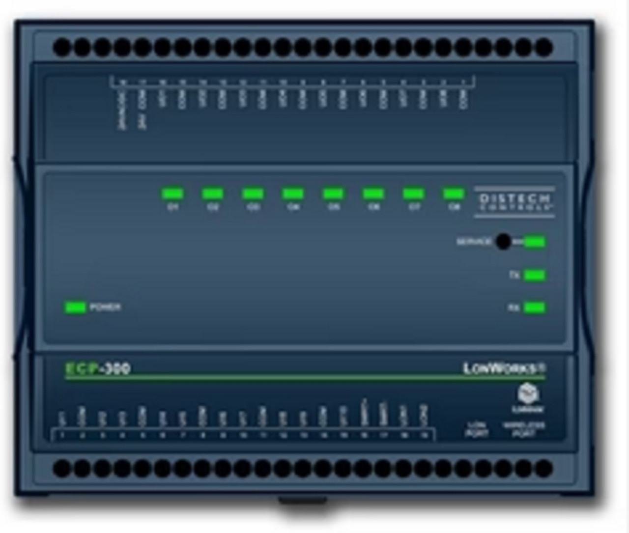 Distech CDIP-300X-00 ECP-300 Programmable Controller, 10 UI and 8 UO [Refurbished]