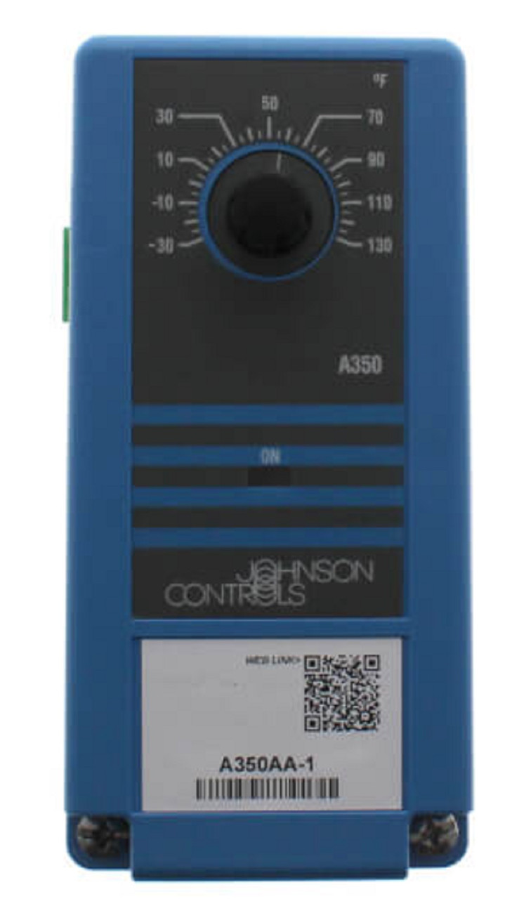 Johnson Controls A350AA-1 SPDT On/Off Electric Temperature Control, -30 to 130F [Refurbished]