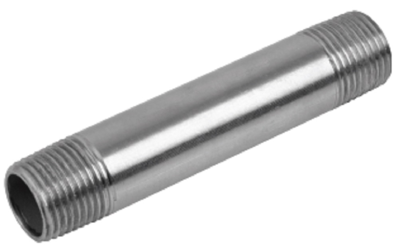 Calbrite S60560CN00 Threaded Conduit Nipple, 1/2" x 6 in, 316 Stainless Steel [New]