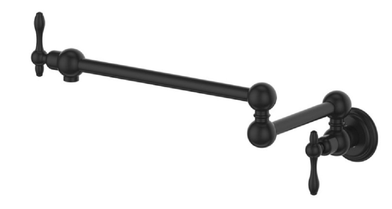 Zline REM-FPF-MB Rembrandt Pot Filler Faucet Fixture, Matte Black Finish [New]