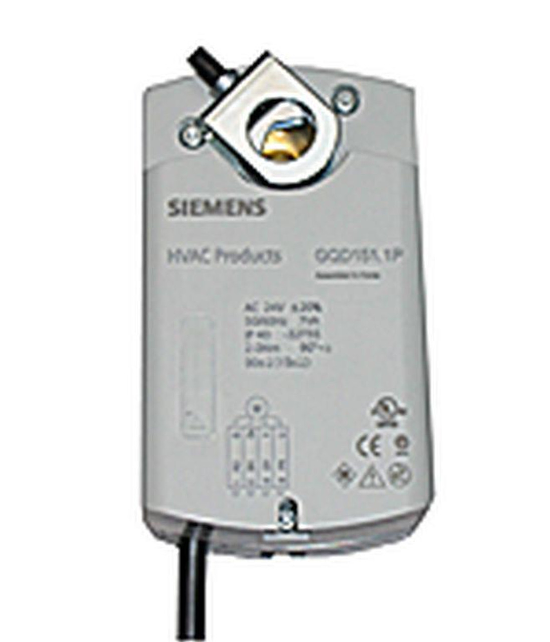 Siemens GQD151.1P Spring Return Rotary, 20 lb-in, 24Vac/dc, 2-10 Vdc Control [New]