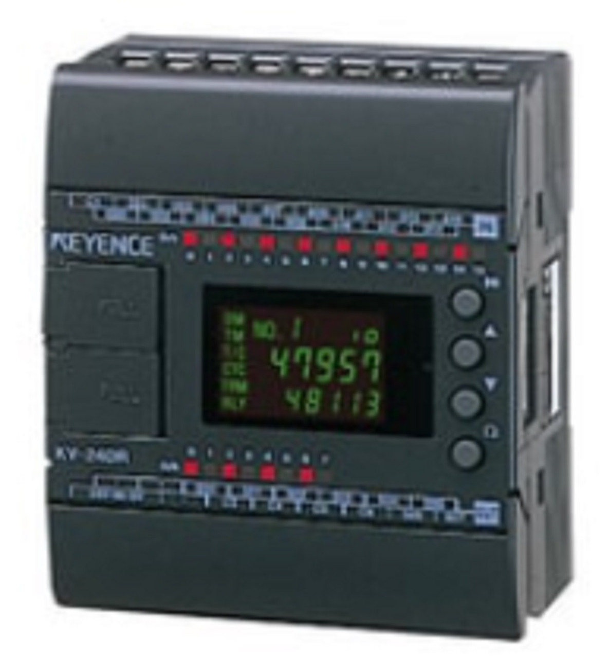 Keyence KV-24T Programmable Logic Controller, 16 In, 8 Out, 4 Common Out, MOSFET [Refurbished]
