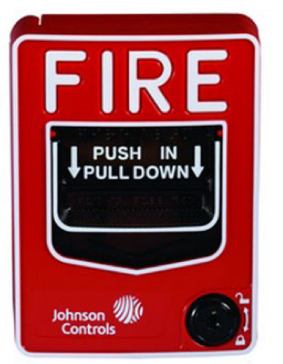 Johnson Controls JBG-12LXP Non-Coded Manual Fire Alarm Pull Station, Key Reset [New]