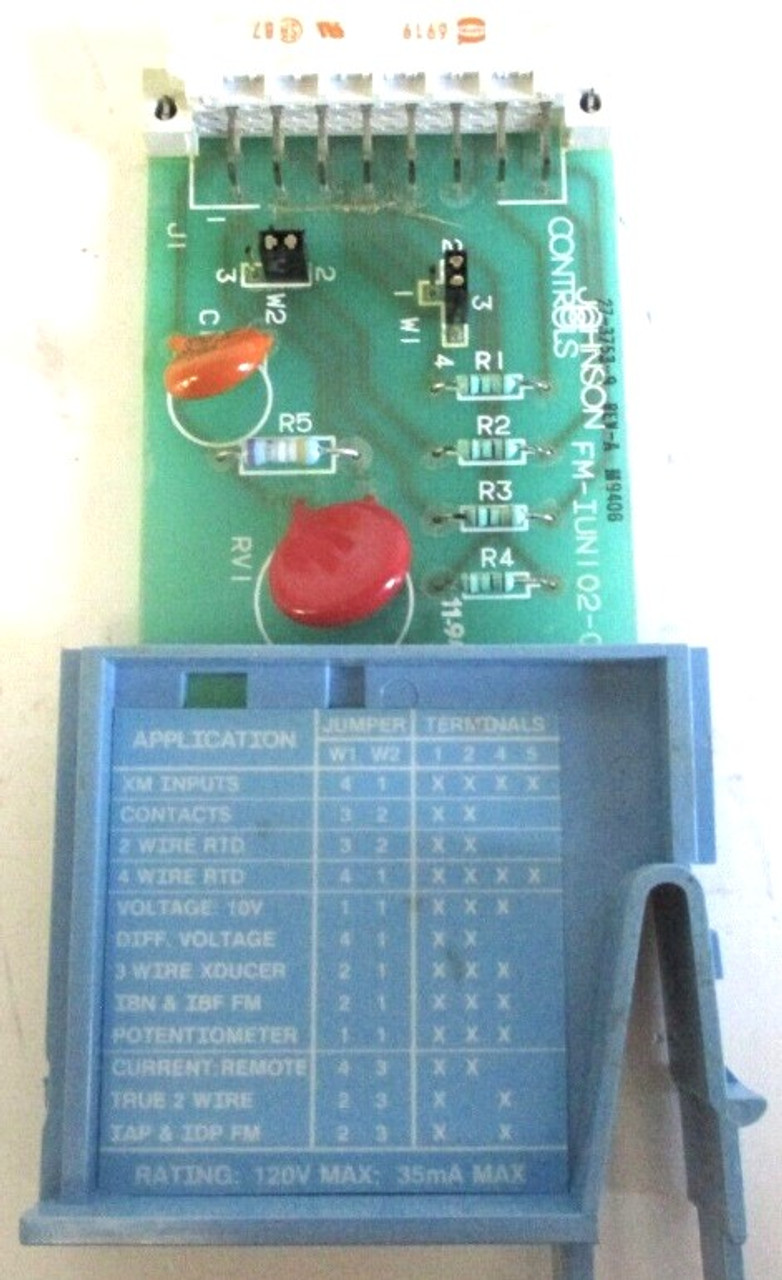 Johnson Controls FM-IUN102-0 Input Universal Function Module 102 [New]