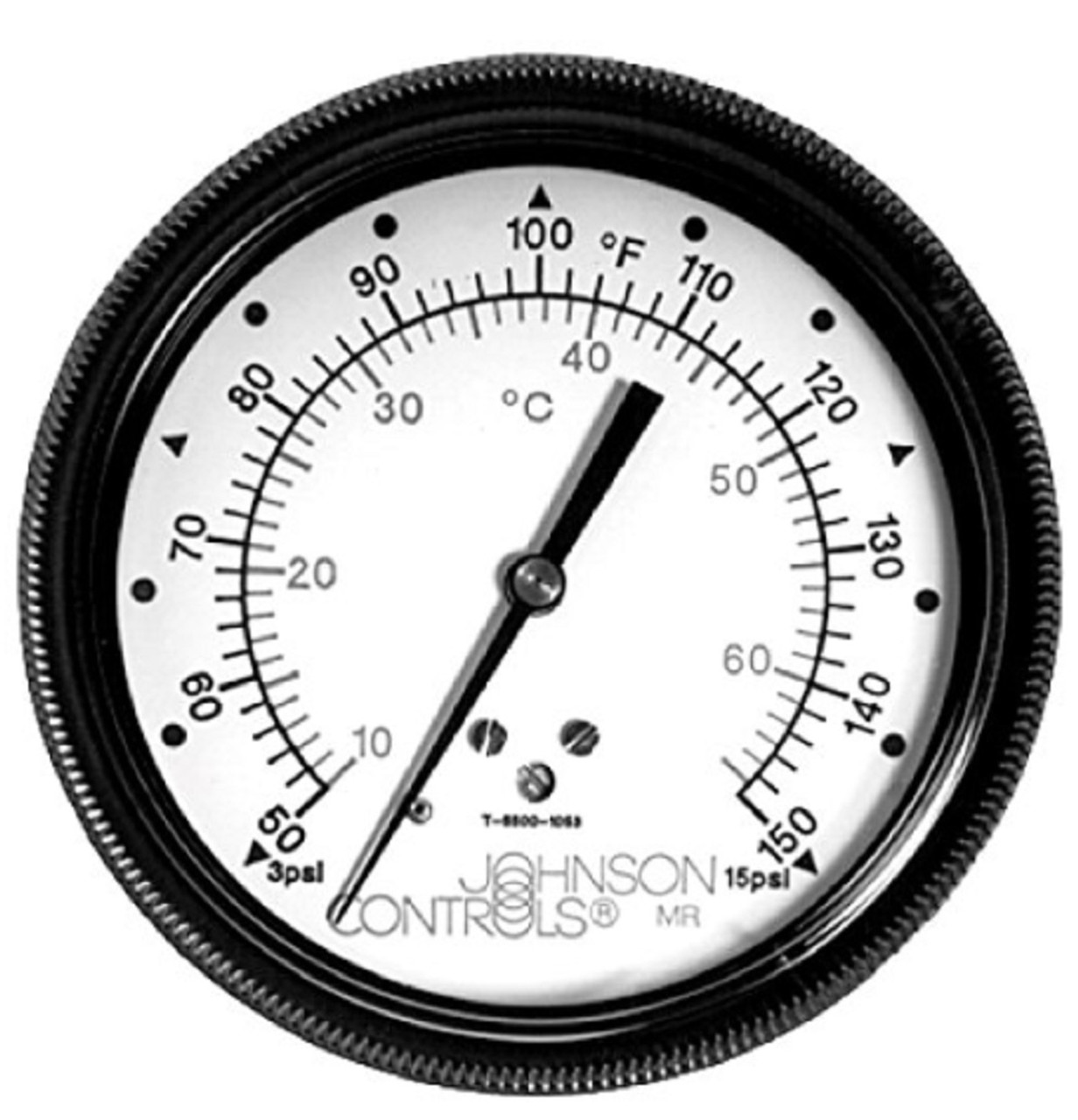 Johnson Controls T-5502-5 2-1/2" Pneumatic Temperature Guage, 3-15psi, 40-240 F [New]