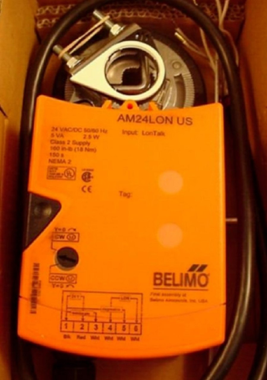 Belimo AM24LON On-Off/Floating Point Control, Non-Spring Return, Direct Coupled [New]