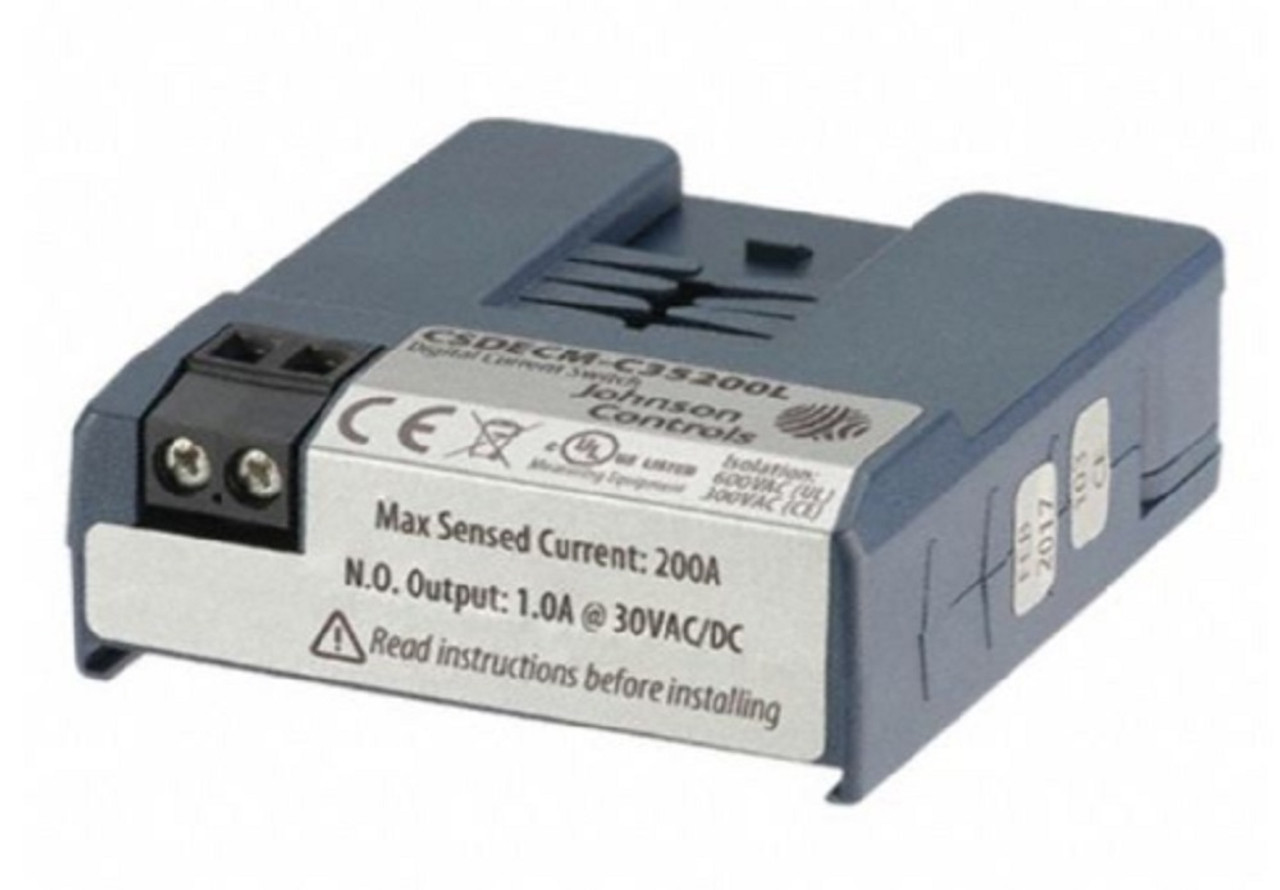 Johnson Controls CSDECM-C35200L0 Current Switch, Split-Core, 0.35 Min Turn-On [New]
