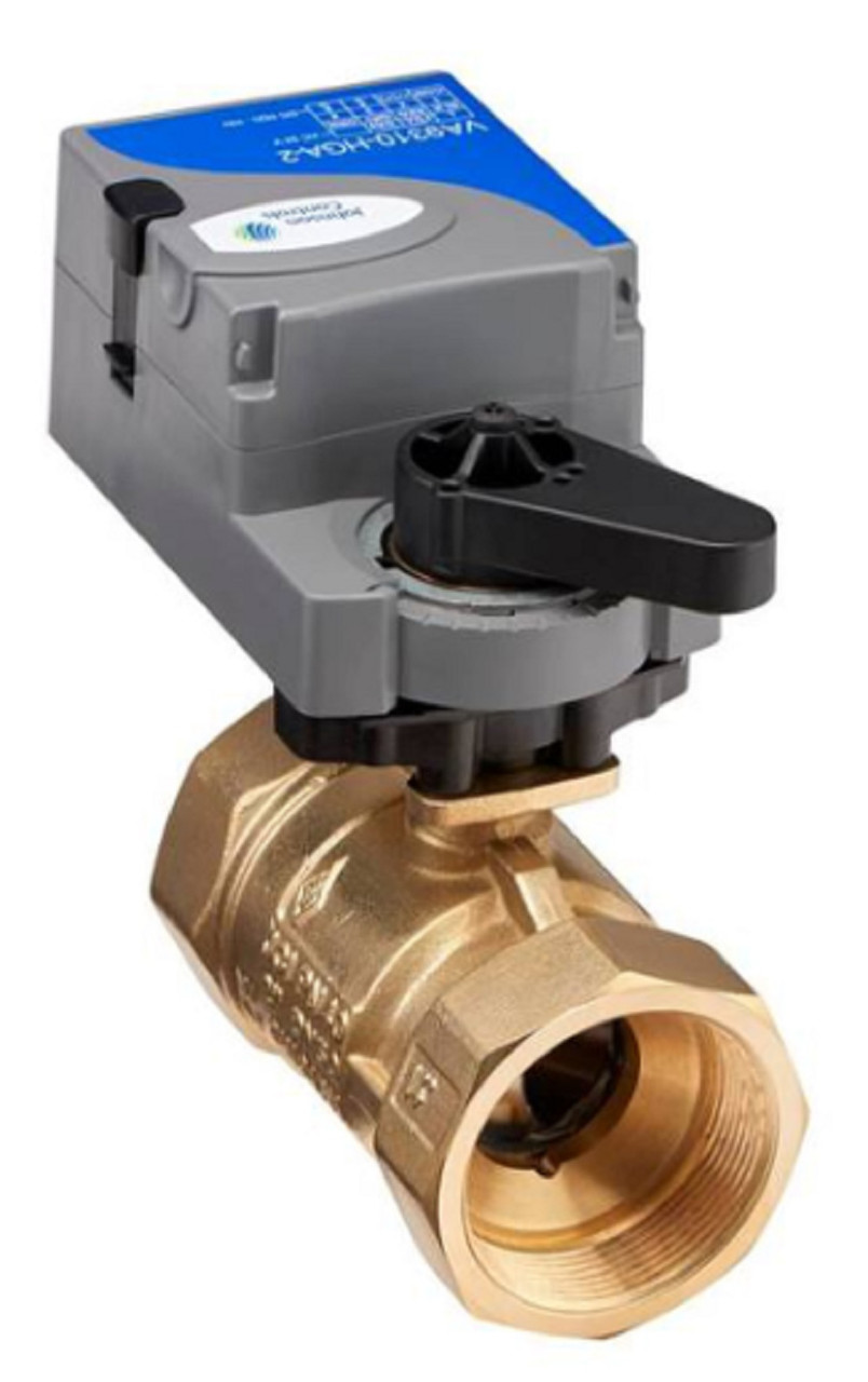 Johnson Controls VG1245ES+910HGA 2-Way 1-1/2" Forged Brass Ball Valve w/Actuator [New]