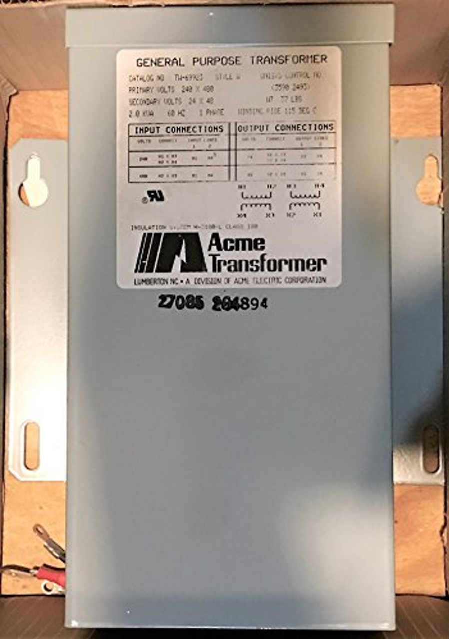 Acme TW-69923 General Purpose Transformer, 240 x 480 Volt Primary, 24 x 48 Sec [New]