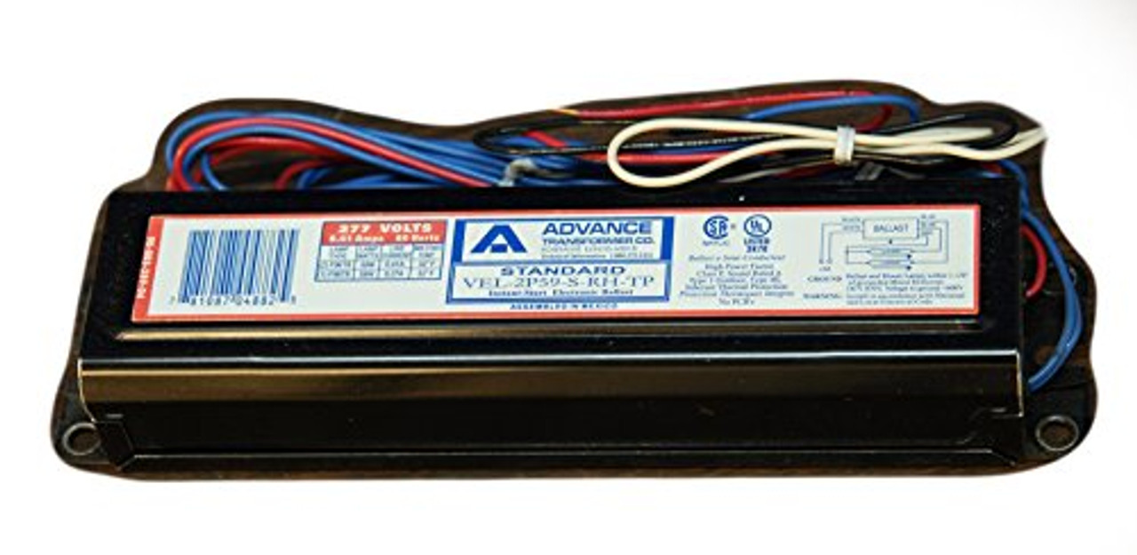 Advance Transformer Co VEL-2P59-S-RH-TP Instant Start Electronic Ballast 277V [New]