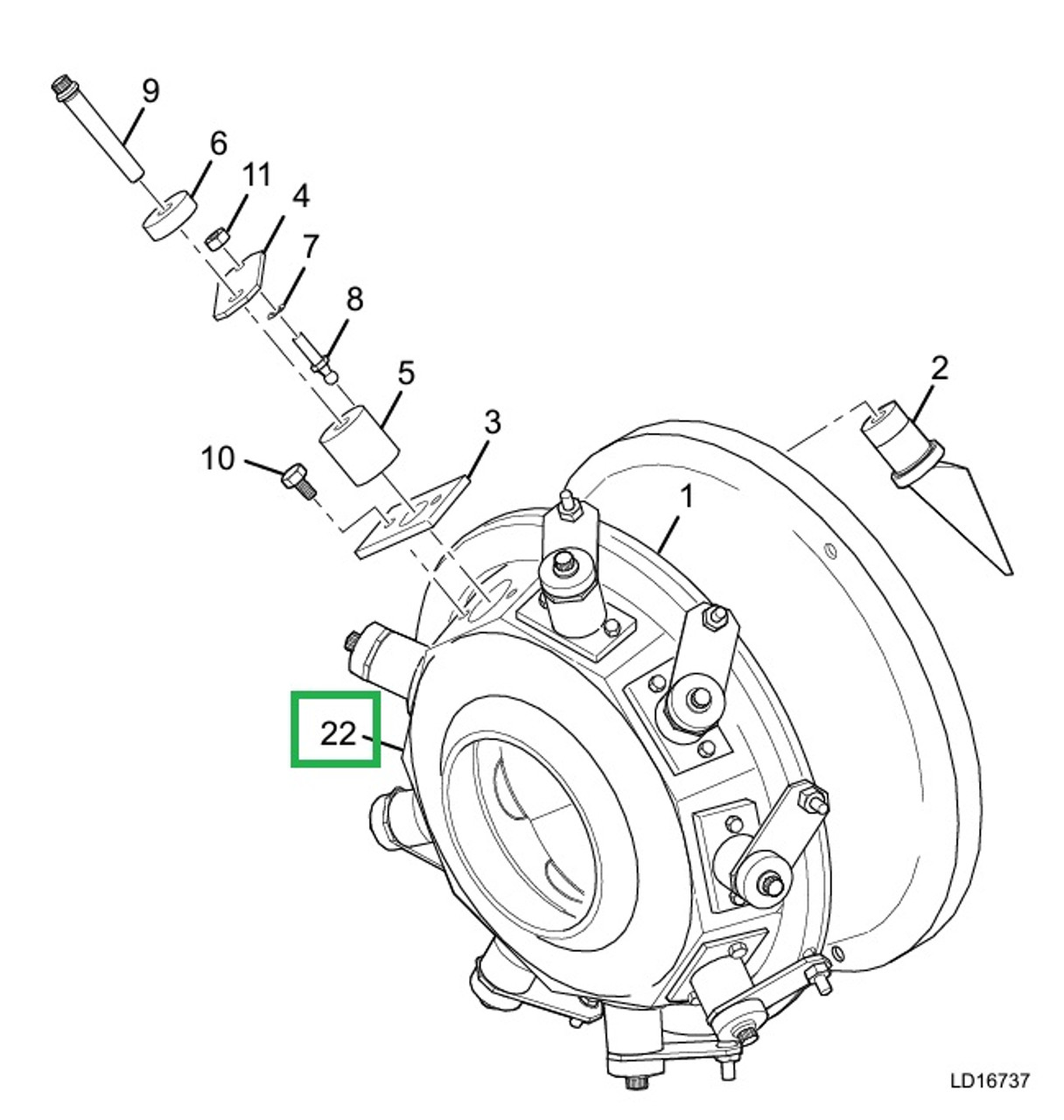 York Controls 064-48233-000 Retainer, BP Seal, For HA81 HA90 Compressors [New]