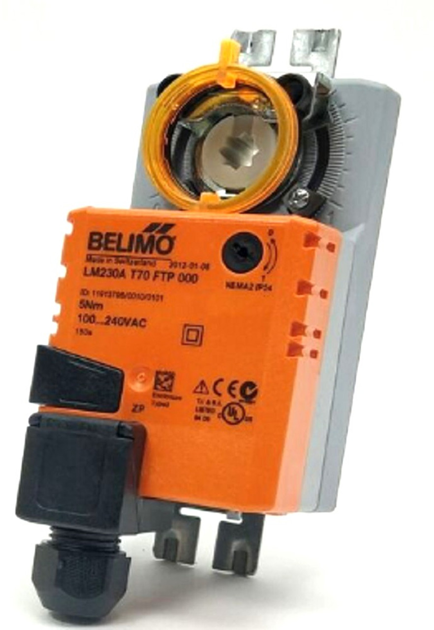 Belimo LM230A-F-TP Rotary Actuator, 5 Nm, AC 100...240 V, Open/Close, 3-Point [New]