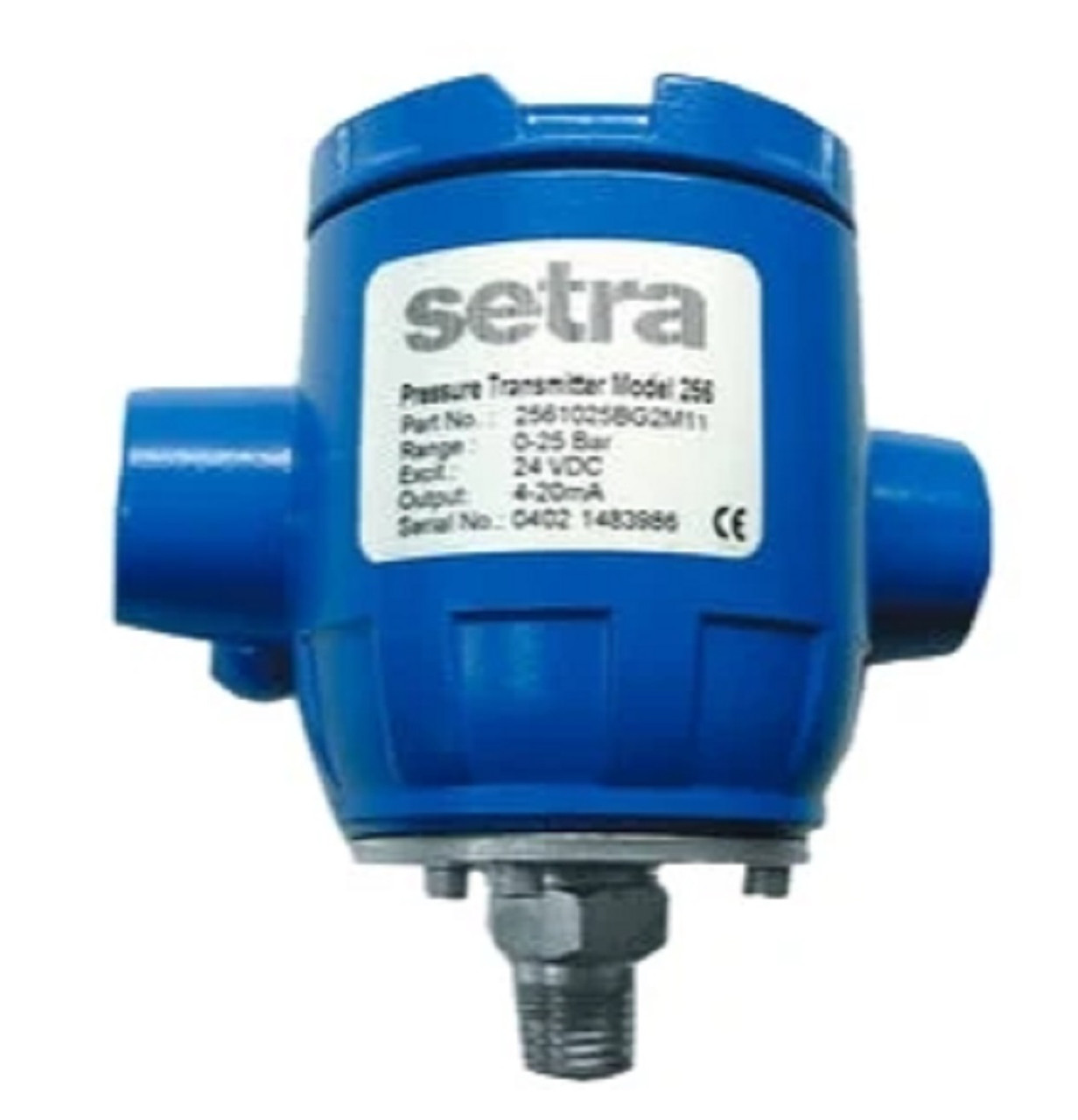Setra 2561005PG2M11C Series 256 Pressure Transducer, 9-30 VDC Input, 4-20 mA Out [New]