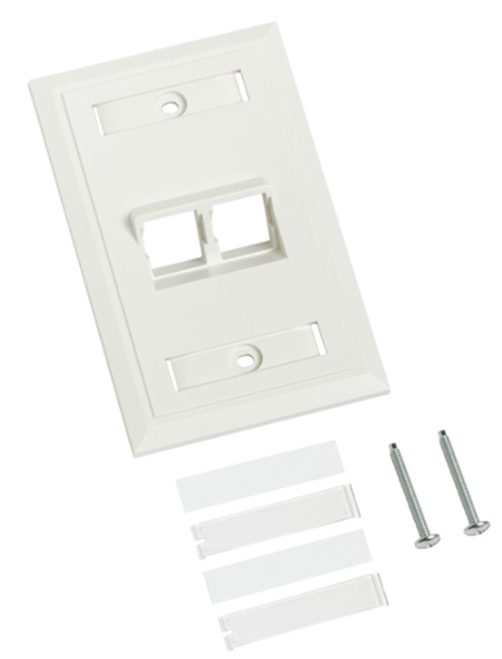 Commscope M12AS-262 107713562 Angled Specialty Faceplate, White Finish [New]