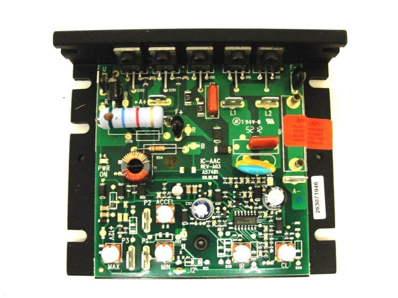 KB Electronics KBIC-125 9433B SCR DC Motor Speed Control, 115VAC Line Voltage [New]