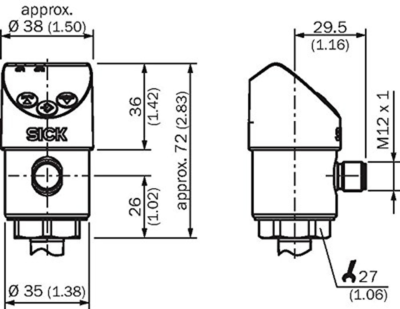 Sick PBS-RB025SG1SSNBMA0Z 6038889 PBS Universal Pressure Sensor With IO Link [New]