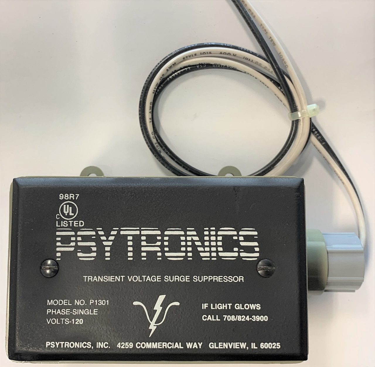 Psytronics P1301 Single Phase Line Transient Surge Suppressor, 1PH 120VAC [New]