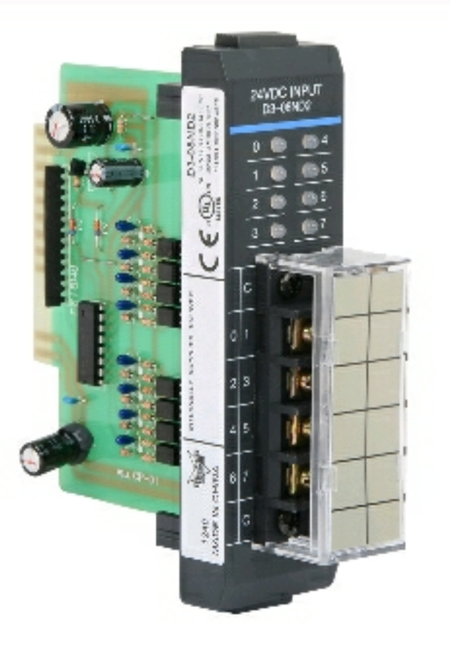 Automation Direct D3-08ND2 Discrete Input Module, 8-Point, 24 VDC, Sourcing [New]