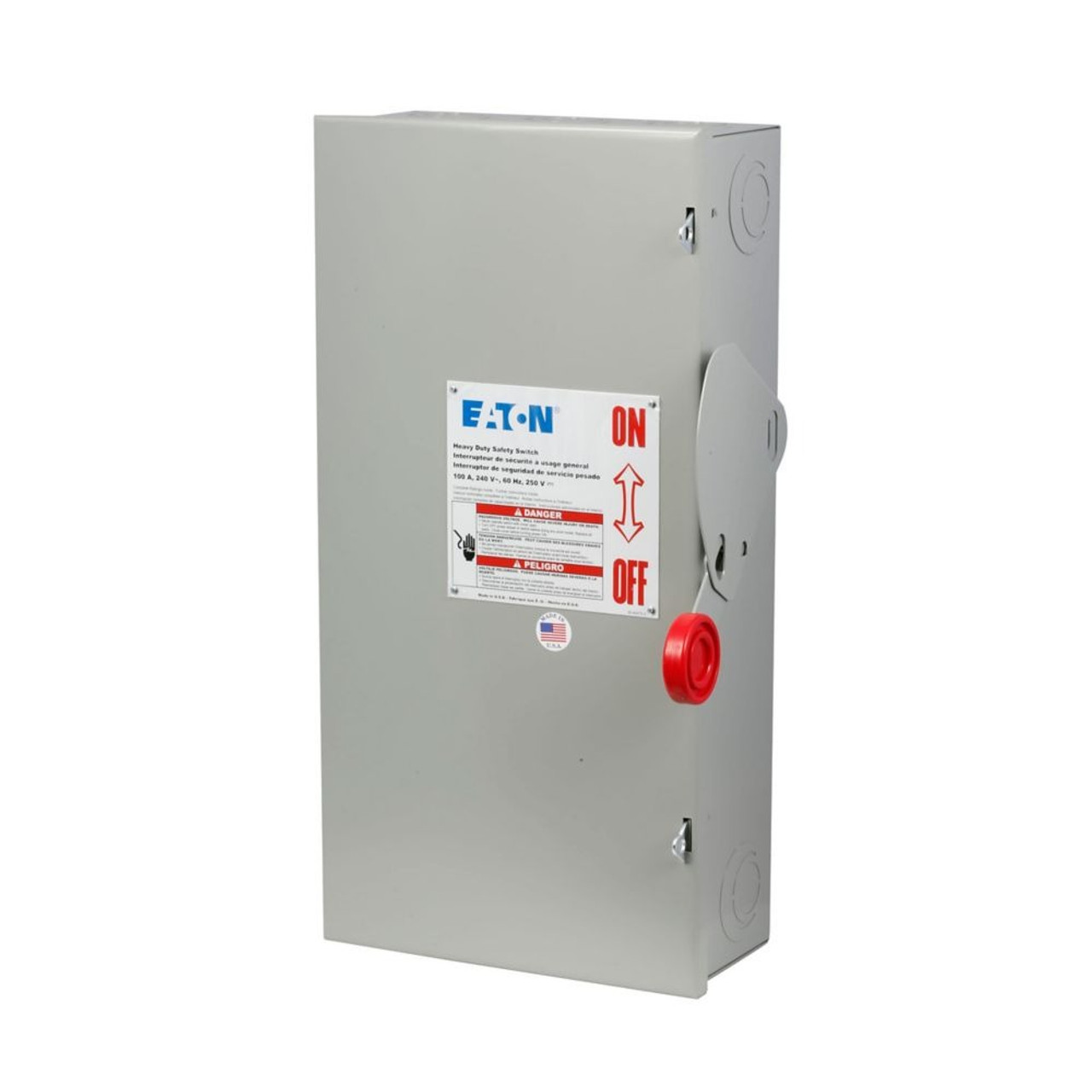 Eaton DH263UGK Heavy Duty Single-Throw Non-Fused Safety Switch, Single-Throw [New]