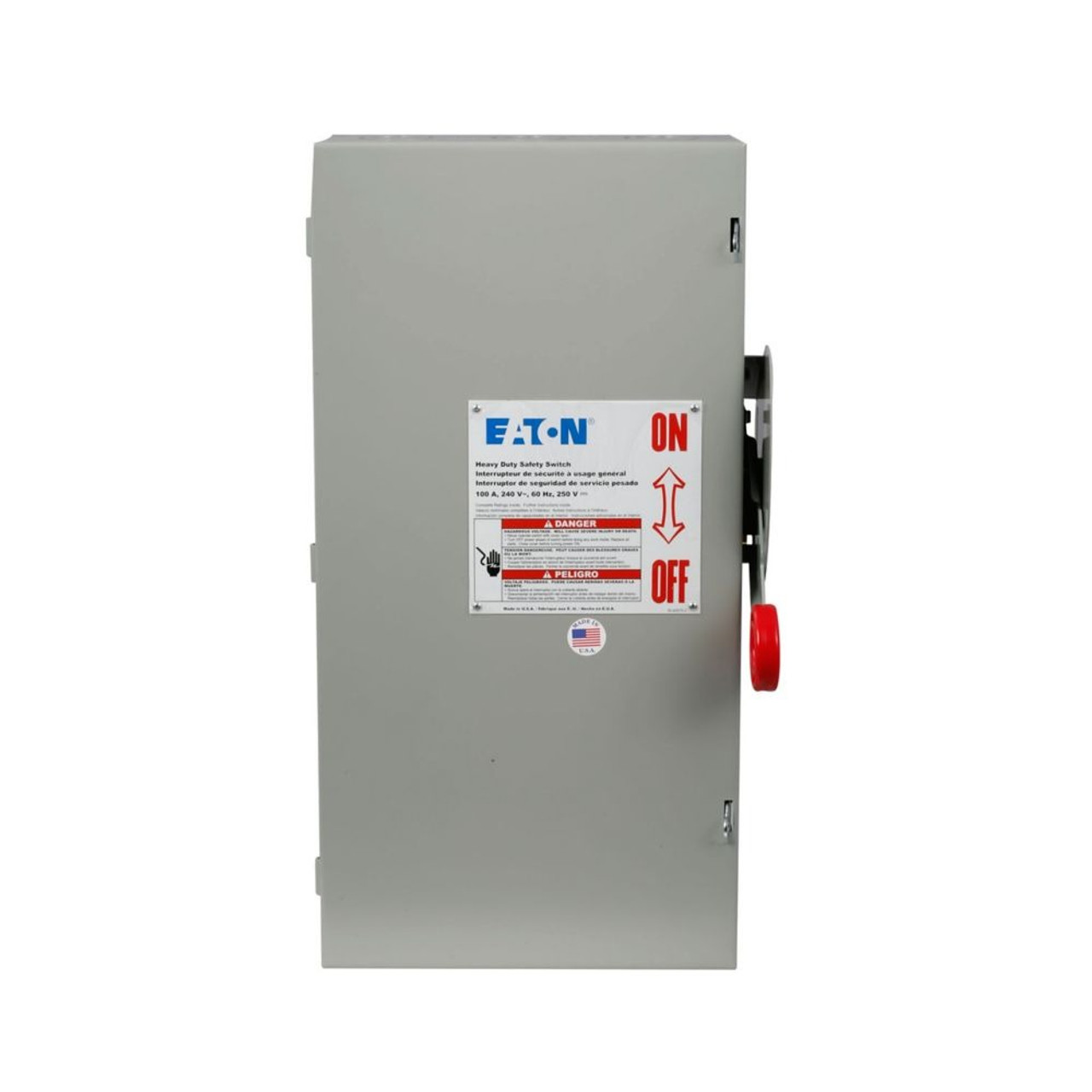 Eaton DH263UGK Heavy Duty Single-Throw Non-Fused Safety Switch, Single-Throw [New]