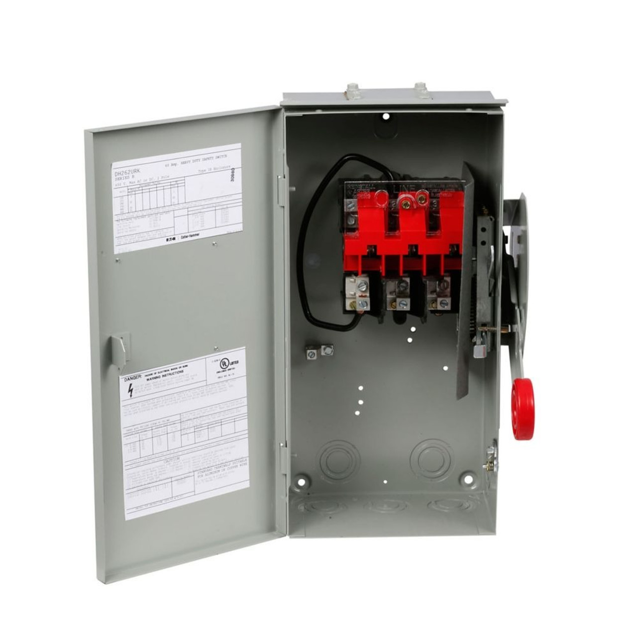 Eaton DH262NRK Heavy Duty Single-Throw Fused Safety Disconnect Switch [New]