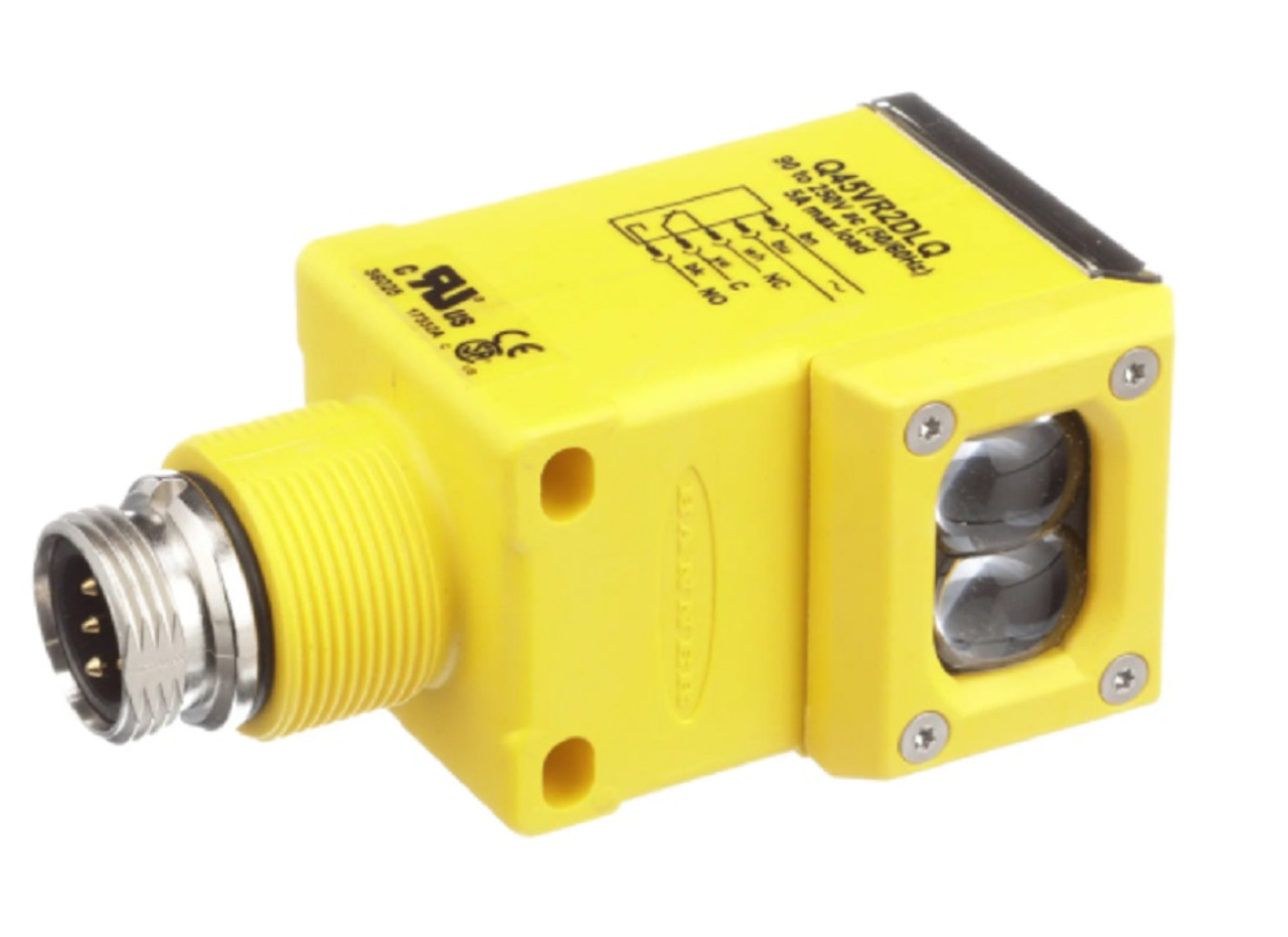 Banner Q45VR2DLQ 36025 Rugged Rectangle Sensor, Mini 5-pin QD Quick Disconnect [New]