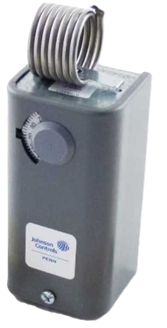 Johnson Controls A19BAC-1 Thermostat, Coiled Bulb Temp Control, SPDT, 30/110F [New]