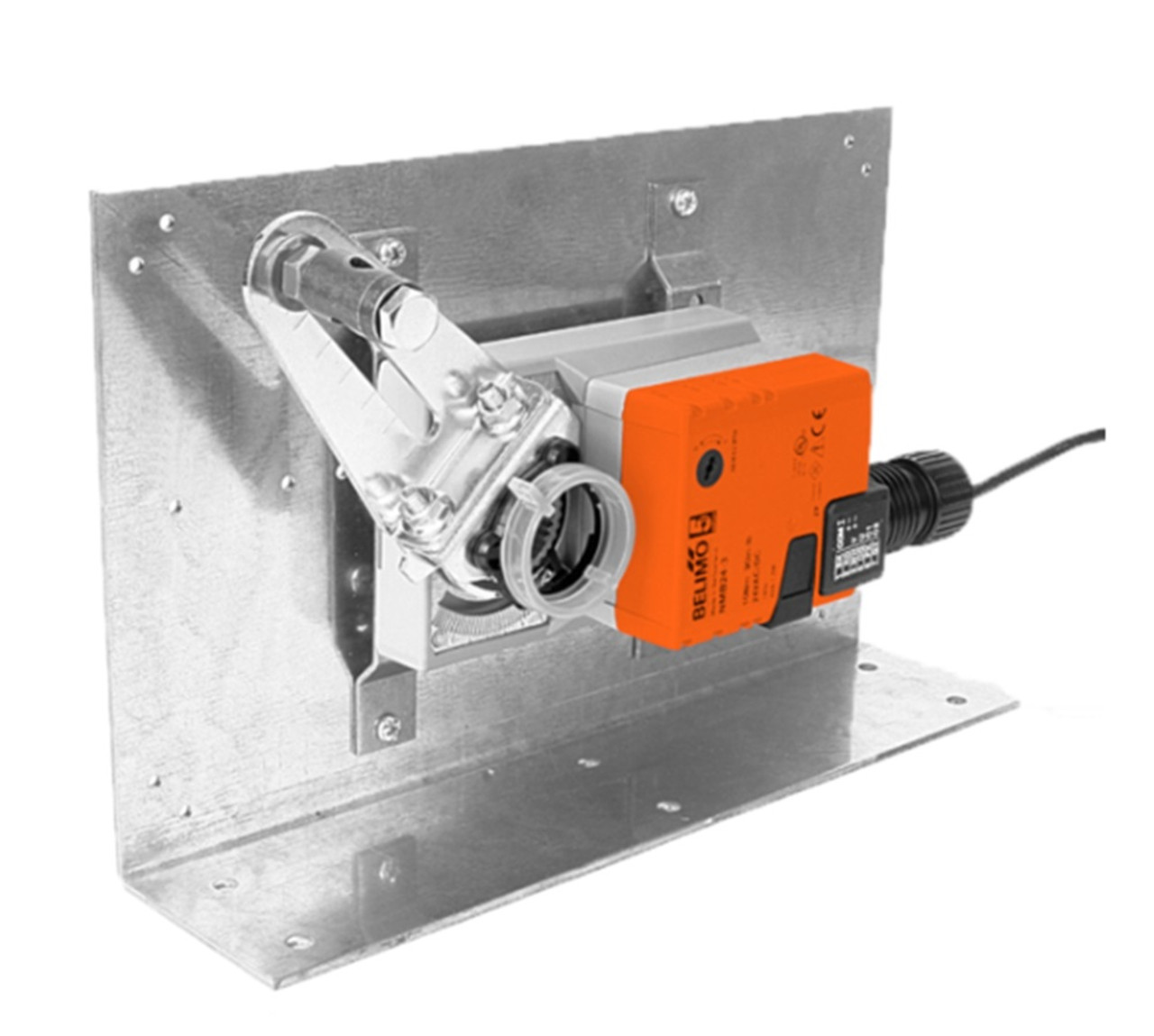Belimo ZG-103 Right Angle Bracket, 11 1/32" H x 7 15/32"W x 2 3/4" Base, GM/AM/NM [New]