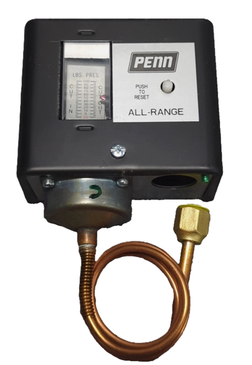 Johnson Controls P70BA-1C SPST Pressure Control, 20"/100 psi [New]