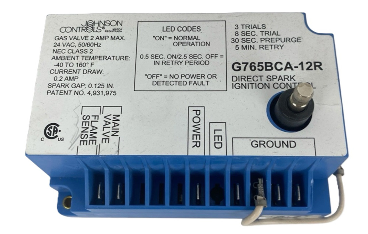 Johnson Controls G765BCA-12 Ignition Control [New]